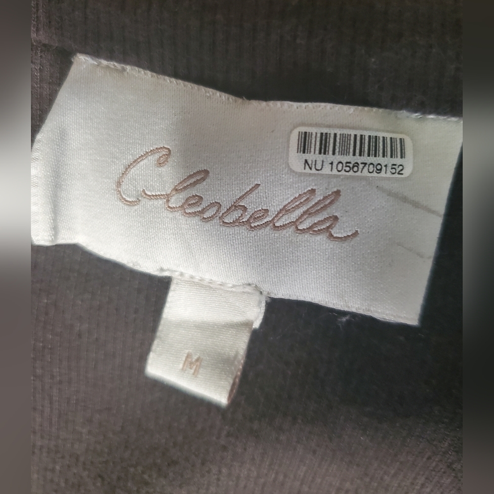 Cleobella Selman Organic Cotton Black Modi Dress Size M - Picture 9 of 13